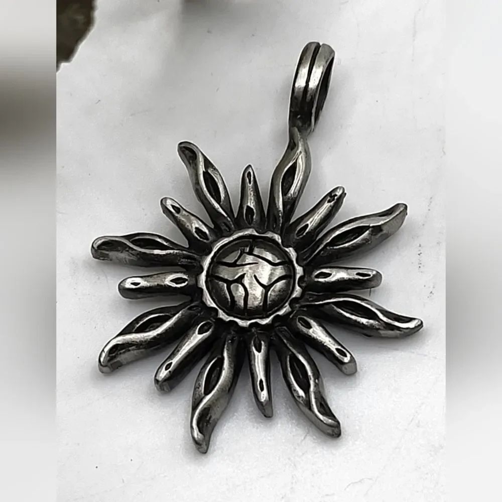 "5/$40" Pewter Finish Sun Pendant